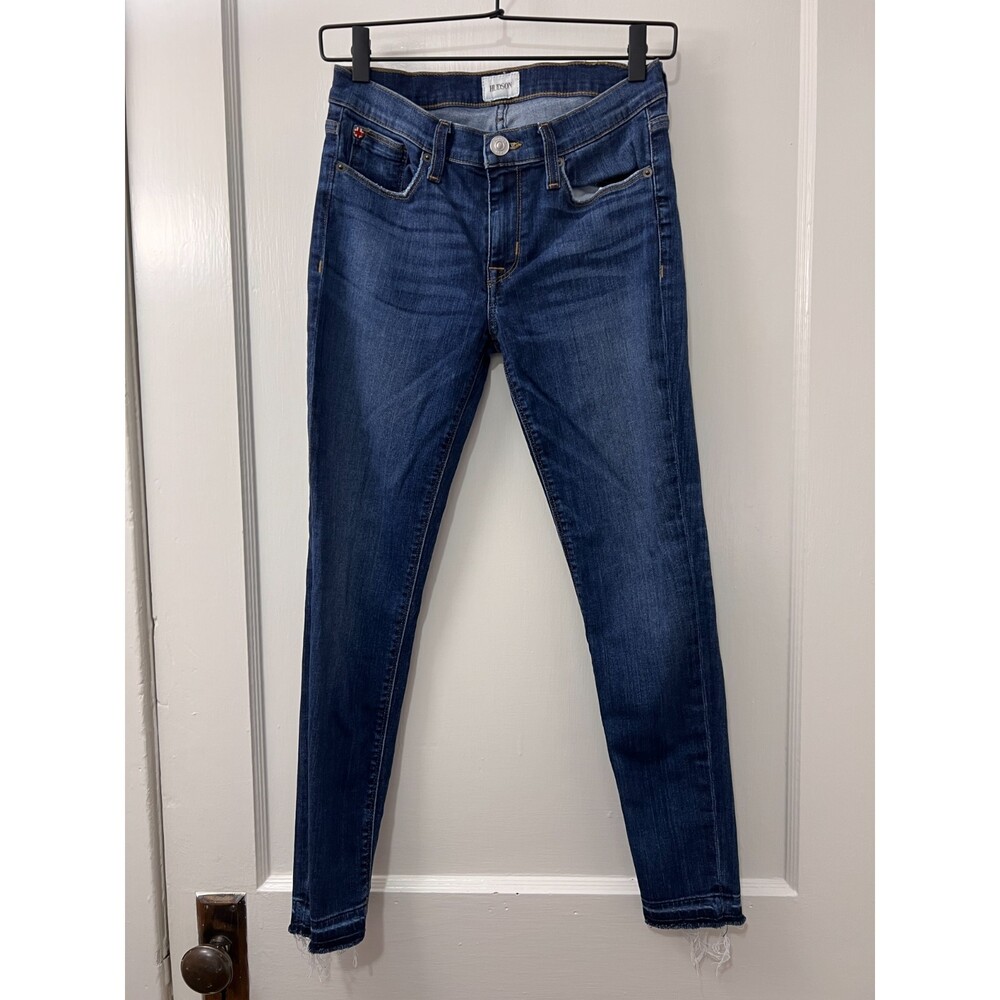 Hudson Women's Krista Crop Skinny Jeans Dark Wash Size 27
